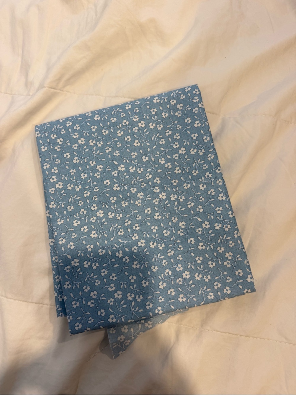 Light Blue Floral Cotton Fabric